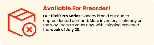 Pro Series 10x10 Pop Up Canopy