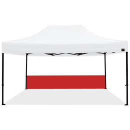 15ft Canopy Half Wall