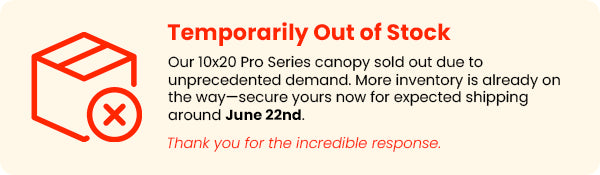 Pro Series 10x20 Pop Up Canopy Tent