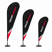 8ft Custom Teardrop Flags