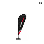 8ft Custom Teardrop Flags